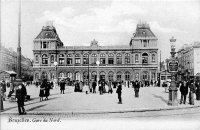 carte postale de Bruxelles Gare du Nord