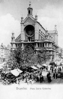 postkaart van Brussel Place Sainte Catherine