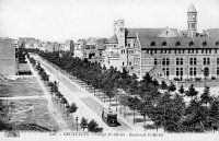 carte postale ancienne de Etterbeek Collège St-Michel - Boulevard St-Michel