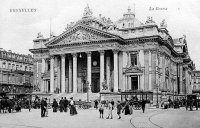 carte postale de Bruxelles La Bourse