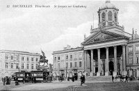 carte postale de Bruxelles Place Royale - St Jacques sur Coudenberg
