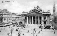 postkaart van Brussel La Bourse