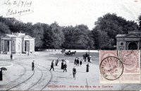 carte postale de Bruxelles Entrée du Bois de la Cambre