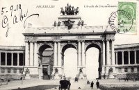 carte postale ancienne de Etterbeek l'Arcade du Cinquantenaire