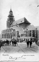 carte postale de Bruxelles L'Eglise de la Chapelle