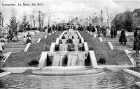 carte postale de Bruxelles Le Mont des Arts