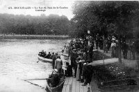 carte postale de Bruxelles Le Lac du Bois de la Cambre - Canotage
