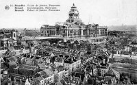 carte postale de Bruxelles Palais de Justice. Panorama