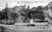 carte postale de Bruxelles Mont des Arts