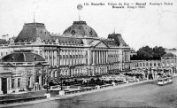 carte postale de Bruxelles Palais du Roi