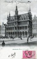 carte postale de Bruxelles Maison du Roi