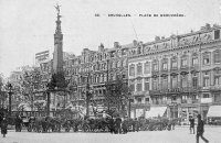 carte postale de Bruxelles Place de Brouckère