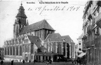 carte postale de Bruxelles Eglise Notre-Dame de la Chapelle