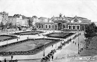 carte postale de Bruxelles Gare du Midi