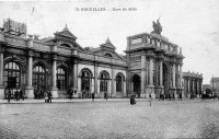 carte postale de Bruxelles Gare du Midi