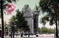 carte postale de Bruxelles Porte de Hal