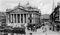 carte postale de Bruxelles Bourse