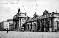 carte postale de Bruxelles Gare du Midi