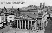 carte postale de Bruxelles Théatre Royal de la Monnaie