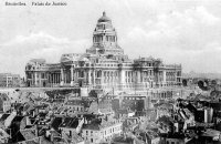 carte postale de Bruxelles Palais de Justice.