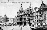 carte postale de Bruxelles La Grand'Place et la Maison du roi