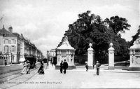 carte postale de Bruxelles Entrée du parc