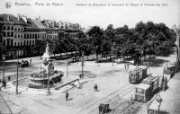 carte postale de Bruxelles Porte de Namur