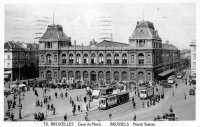 postkaart van Brussel Gare du Nord