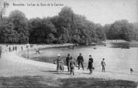 carte postale de Bruxelles Le lac du Bois de la Cambre