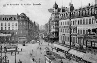 carte postale de Bruxelles Boulevard Adolphe Max