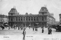 postkaart van Brussel Gare du Nord