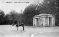 carte postale de Bruxelles Entrée du Bois de la Cambre