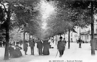 carte postale de Bruxelles Boulevard Botanique