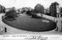 carte postale de Bruxelles Square des Deux-Ponts - Avenue de la Reine