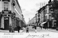 carte postale de Bruxelles La rue de Brabant