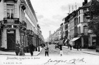 postkaart van Brussel La rue de Brabant