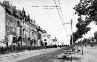 carte postale ancienne de Etterbeek Avenue de Tervueren