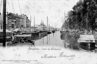 carte postale de Bruxelles Quai de Willebroeck