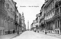 carte postale de Bruxelles Rue du Congrès