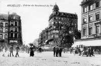 carte postale de Bruxelles Entrée du boulevard du Nord