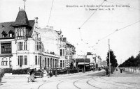 carte postale ancienne de Etterbeek L'Entrée de l'avenue de Tervueren