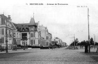 carte postale ancienne de Etterbeek Avenue de Tervueren