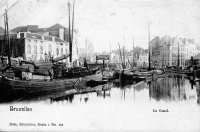 carte postale de Bruxelles Le canal