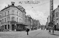 carte postale ancienne de Uccle Le Globe vers l'avenue Brugmann