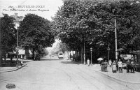 carte postale ancienne de Uccle Place Vanderkindere et avenue Brugmann