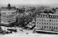 carte postale de Bruxelles Boulevard du Jardin-Botanique