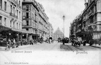 carte postale de Bruxelles Le Boulevard Anspach