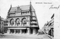 carte postale de Bruxelles Théatre Flamand