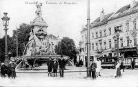 postkaart van Brussel Fontaine de Brouckère