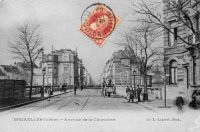 carte postale ancienne de Ixelles Avenue de la Couronne